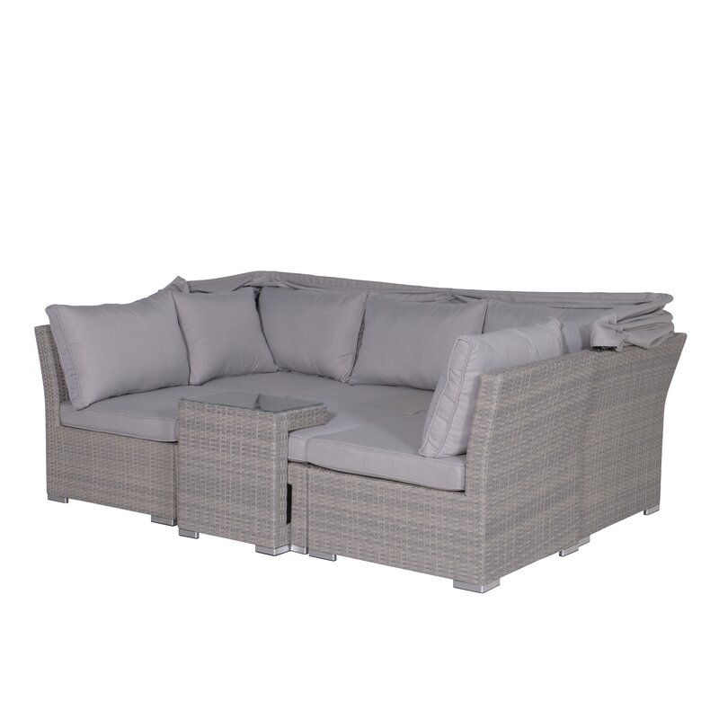 Alwyn Home Vienna 5 Seater Rattan Sofa Set | Wayfair.co.uk